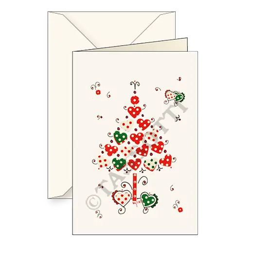 義大利TASSOTTI 聖誕卡/ L'Albero Dei Cuori