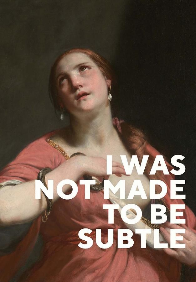 英國EAST END PRINTS 萬用卡/ Oh Fine! Art/ I Was Not Made to Be Subtle