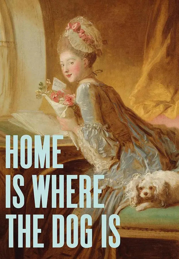 英國EAST END PRINTS 萬用卡/ Oh Fine! Art/ Home Is Where the Dog Is