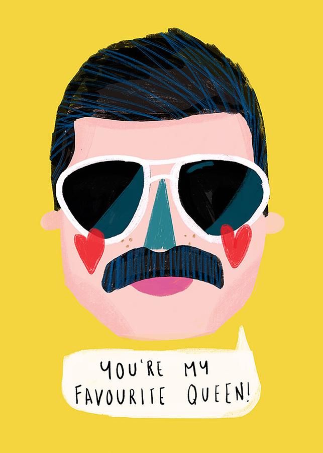 英國EAST END PRINTS 萬用卡/ Nichola Cowdery/ Freddie Mercury