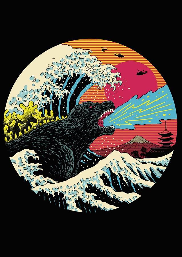 英國EAST END PRINTS 萬用卡/ Vincent Trinidad/ Retro Wave Kaiju