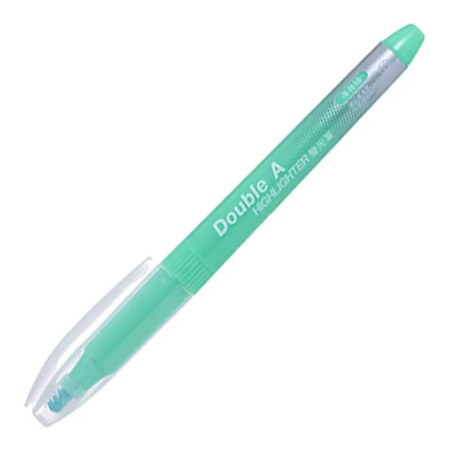 Double A淡色螢光筆/ 12入/ 薄荷綠/ DAHL17008