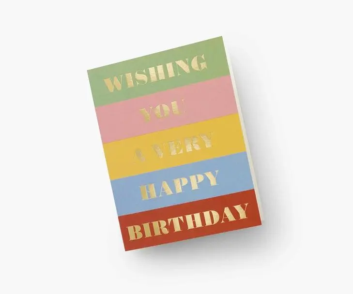 美國RIFLE PAPER 生日卡/ Birthday Wishes