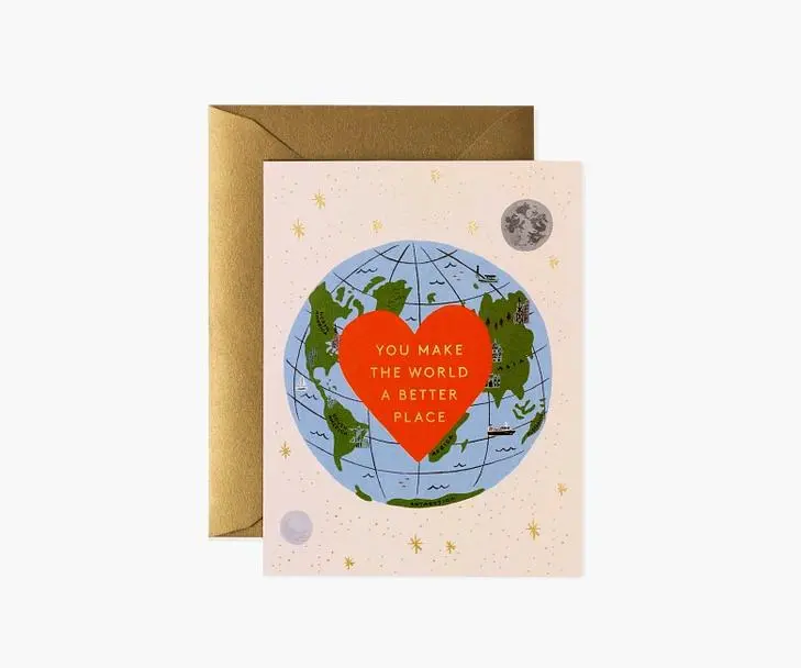 美國RIFLE PAPER 萬用卡/ You Make the World Better