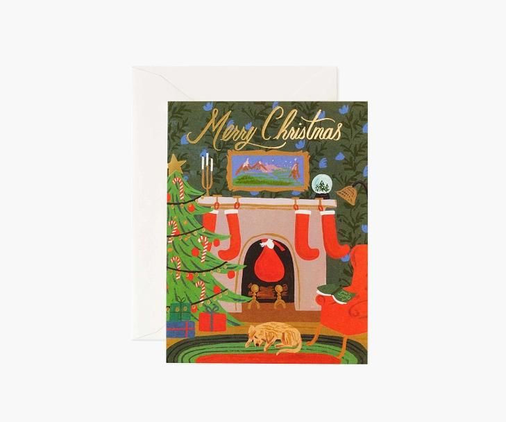美國RIFLE PAPER 聖誕卡/ Christmas Eve Scene
