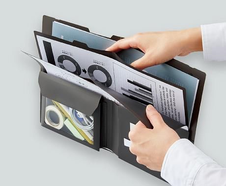 KOKUYO Bizrack折疊式分類資料夾/ A4/ 黑