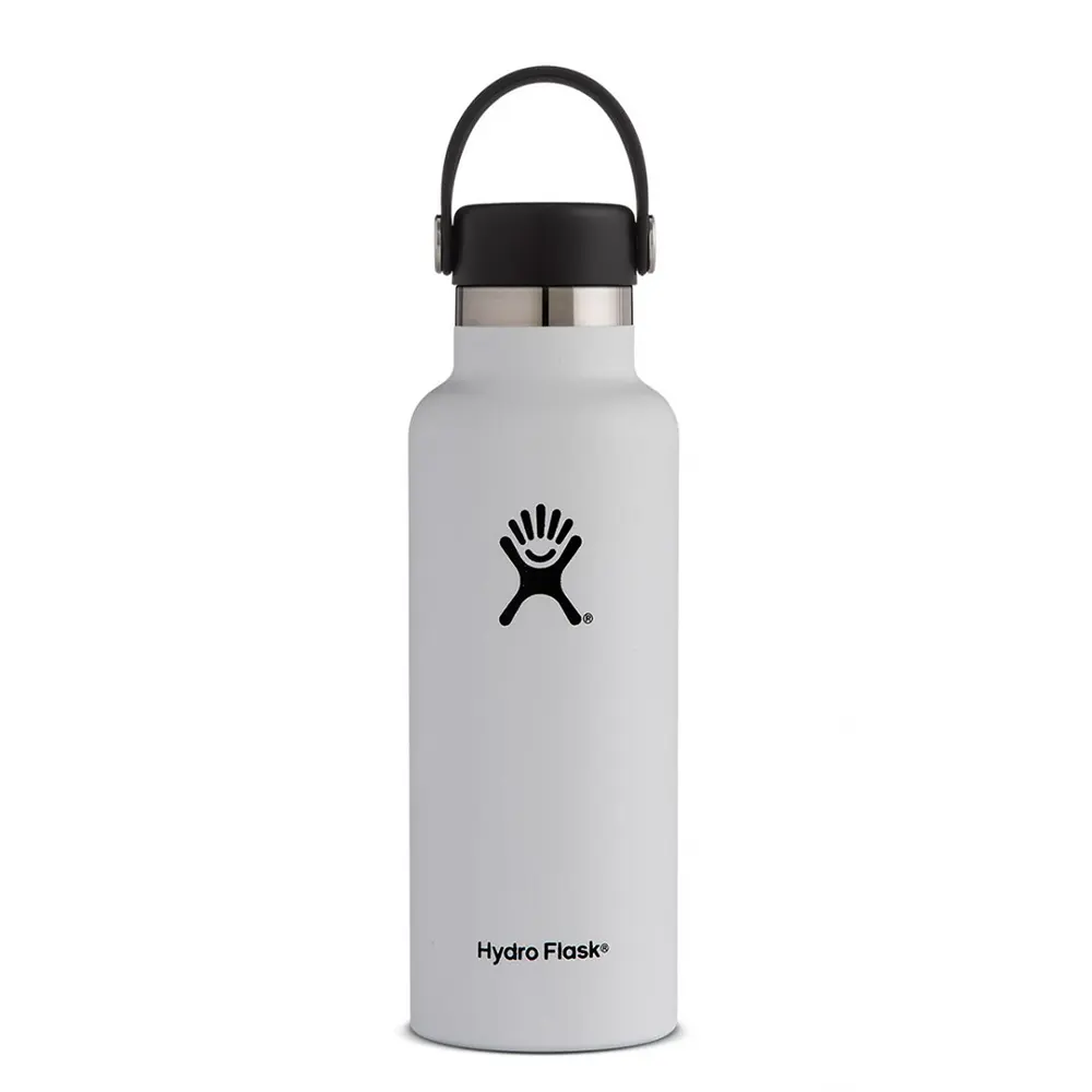 Hydro Flask 18oz標準口真空保溫鋼瓶/ 經典白
