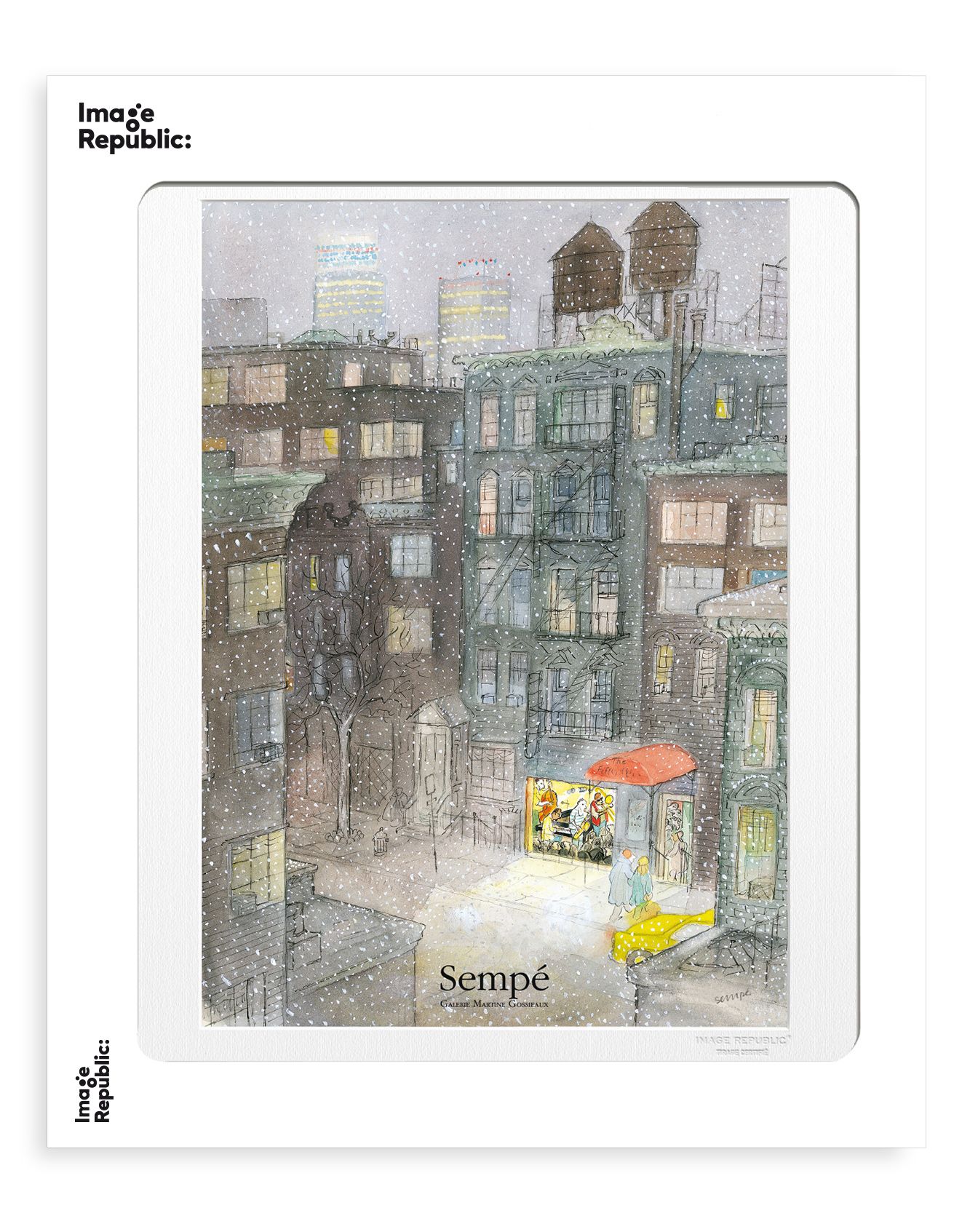 法國Image Republic 畫報/ 插畫家Jean-Jacques Sempé系列/ 爵士樂/ 30X40CM