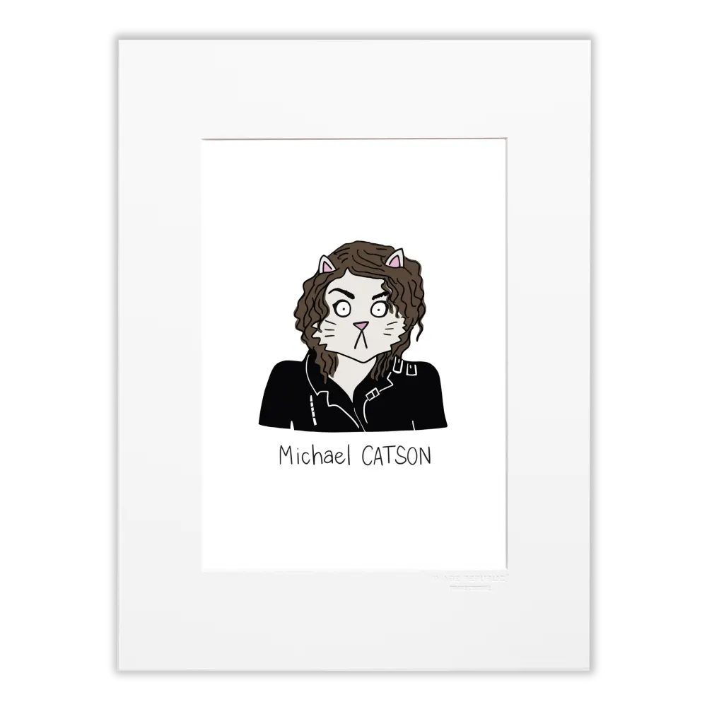 法國 Image Republic 畫報/ 插畫家Tiffany Cooper系列/ 貓可．傑克森/ 30X40CM