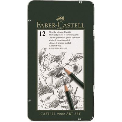 FABER-CASTELL 2H-8B頂級素描鉛筆組