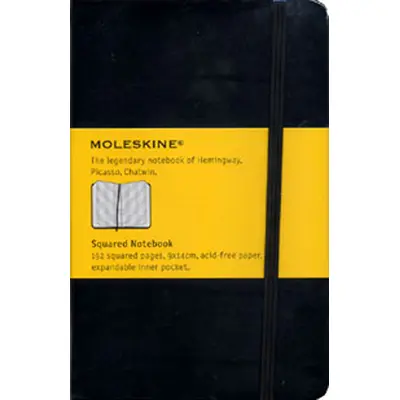 MOLESKINE 經典筆記本/ 硬殼/ 口袋型/ 方格/ 黑