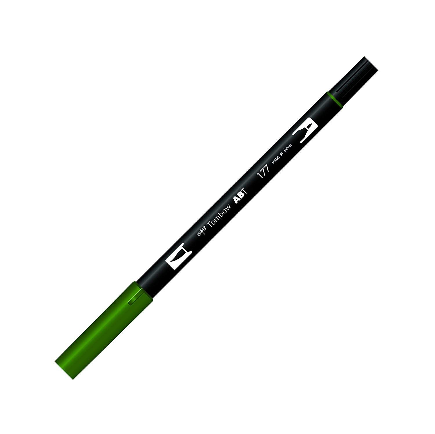 Tombow ABT 雙頭水性彩色毛筆/ Dark Olive