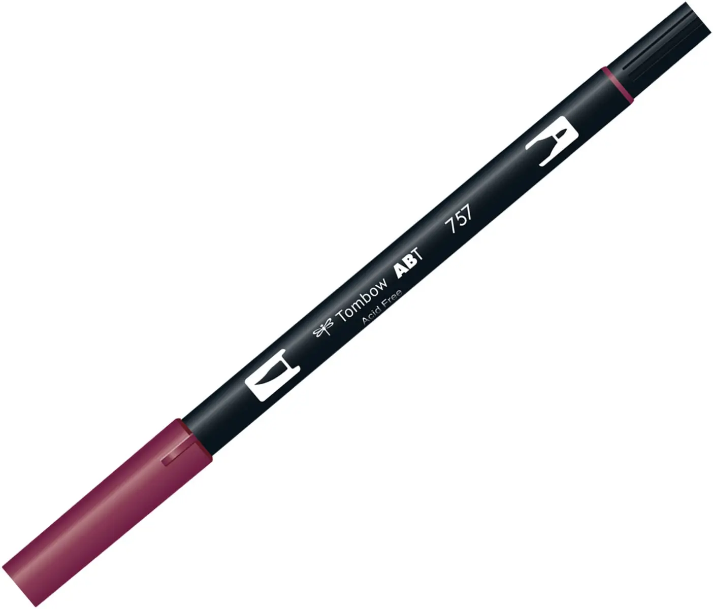 Tombow ABT 雙頭水性彩色毛筆/ Port Red