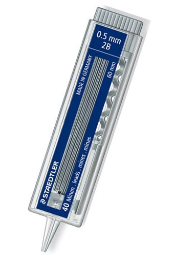 STAEDTLER自動鉛筆芯/ 0.5mm/ 2B
