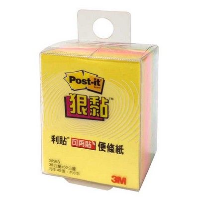 3M狠黏紙磚便條紙/ 長方形