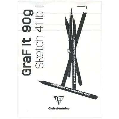 法國 Clairefontaine Graf It 素描本/ 空白/ 封面顏色隨機出貨/ A5/ 90g