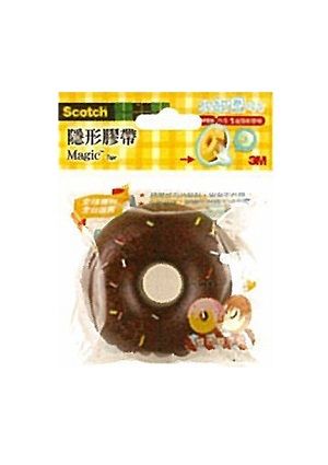 3M甜甜圈隱形膠帶/ 巧克力