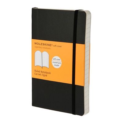 MOLESKINE 經典筆記本/  軟皮/ 口袋型/ 橫線/ 黑