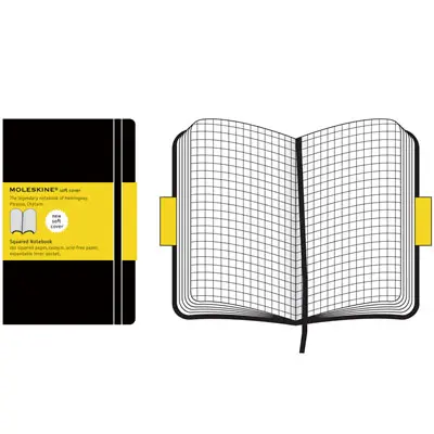 MOLESKINE 經典筆記本/ 軟皮/ XL型/ 方格/ 黑
