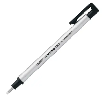 TOMBOW MONO zero細字橡皮/ 灰/ 丸型