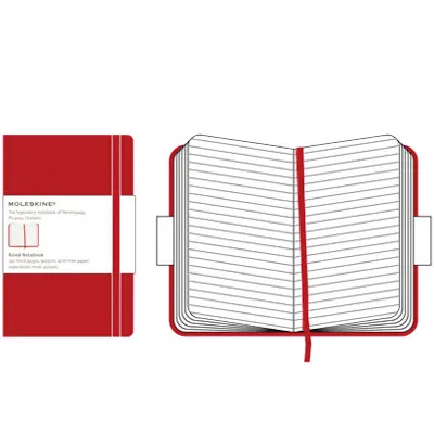 MOLESKINE 經典筆記本/ 硬殼/ 口袋型/ 橫線/ 紅