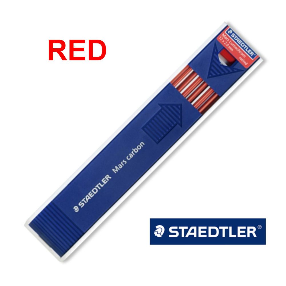 STAEDTLER工程筆芯12支入/ 紅色