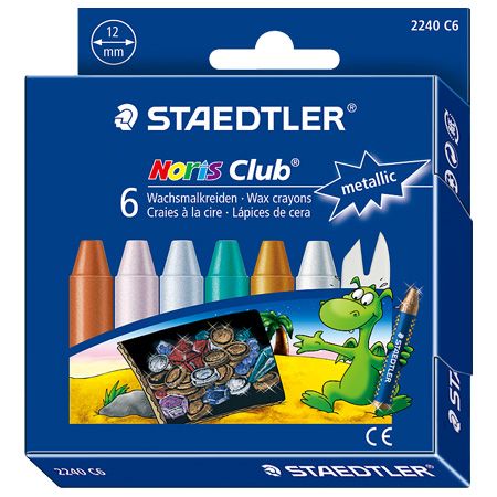 STAEDTLER快樂學園天然蜂蠟安全油腊筆/ 6色入