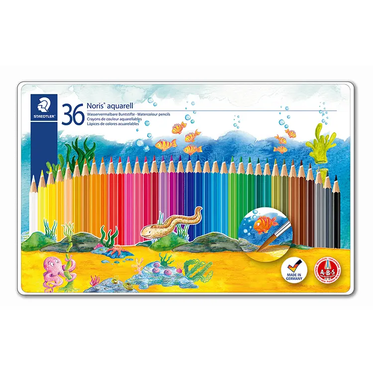 STAEDTLER 德國ABS水性色鉛/ 36色鐵盒