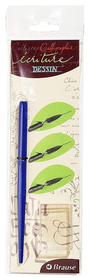 法國Brause Nib-holder, 3 Writing Nibs and a Small Box沾水筆組