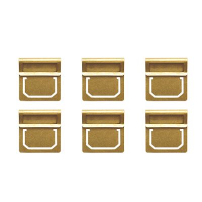 日本 TRAVELER'S COMPANY BRASS PRODUCTS 黃銅索引牌/ 6入