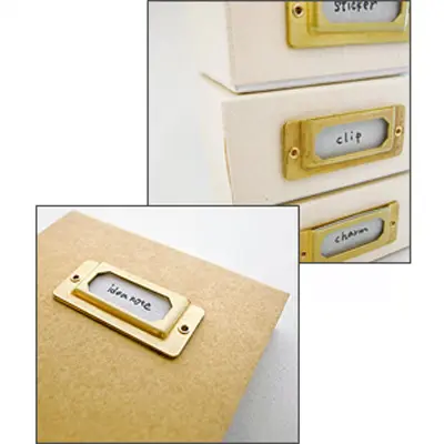 日本 TRAVELER'S COMPANY BRASS PRODUCTS 黃銅標籤牌/ 6入
