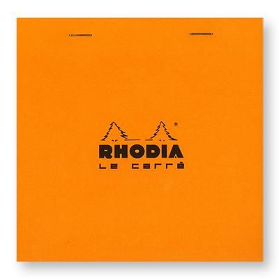 法國RHODIA 上掀式騎馬釘方眼筆記本/ 148x148/ Orange/ Square/ Le Carre