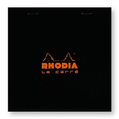 法國RHODIA 上掀式騎馬釘方眼筆記本/ 148x148/ Black/ Square/ Le Carre