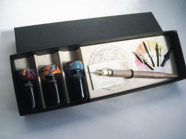 Rubinato 木桿沾水筆+附4nib+3 Ink