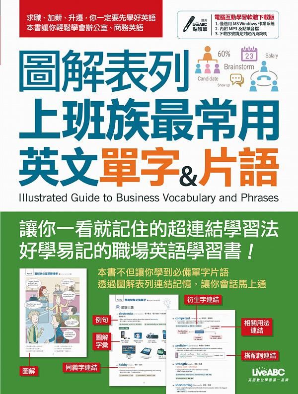 圖解表列上班族最常用英文單字&片語