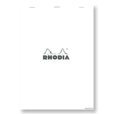 法國RHODIA 上掀式騎馬釘方眼筆記本/ A4/ White/ Squared