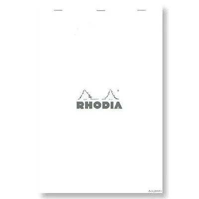 法國RHODIA 上掀式騎馬釘方眼筆記本/ A4+/ White/ Squared