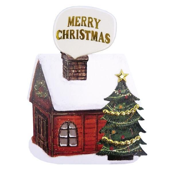Greeting Life Xmas Zakka Card/ Santa Pocket/ House