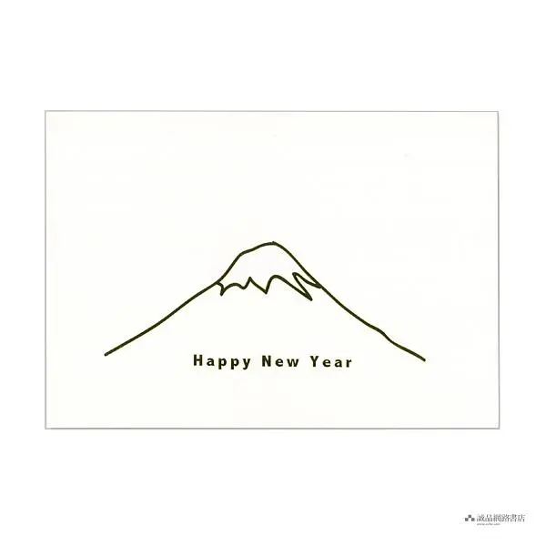 【誠品獨家】日本7 days cards 新年明信片/ 富士山/ 金