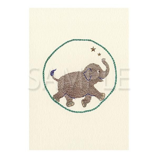 【誠品獨家】日本7 days cards 明信片/ 圓圈與大象