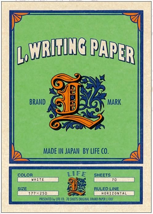 日本LiFE L便箋L Brand Label/ 橫書