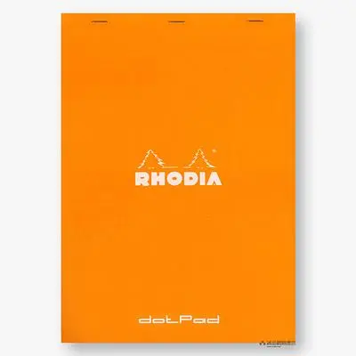 法國RHODIA 方眼筆記本/ N°19/ Orange/ Grid 5mm