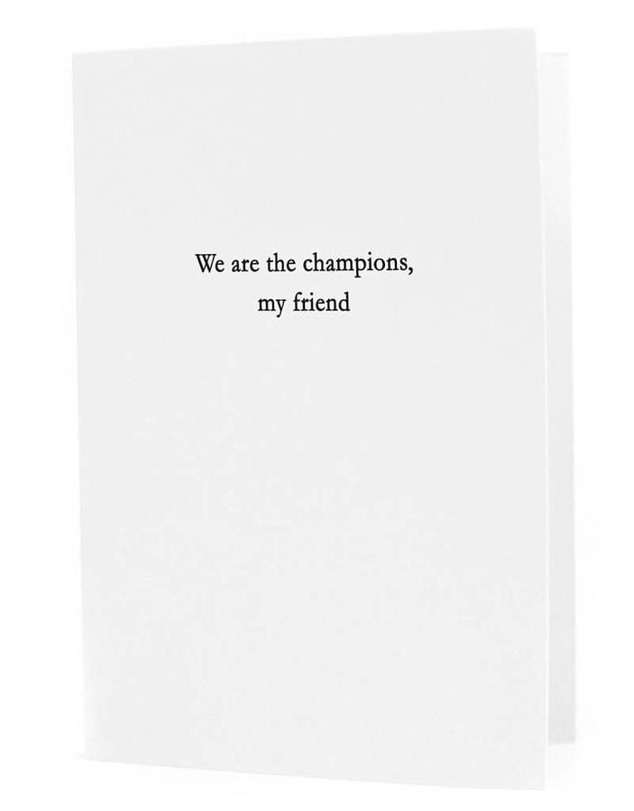 美國OBLATION搖滾語錄卡/ Champions/ Queen