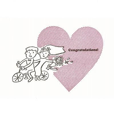 日本tegami結婚卡/ Junko Sato/ 恭喜