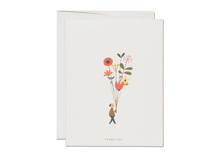 美國RED CAP感謝卡/ Long Stem Thank You