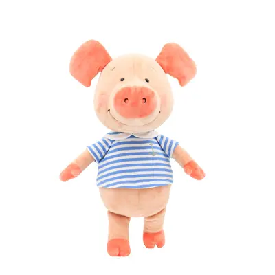 NICI藍水手服小豬威比坐姿玩偶/ 30CM