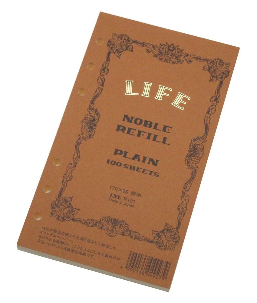 日本 LiFE R Noble 活頁紙筆記本/ Bible/ 棕/ 空白