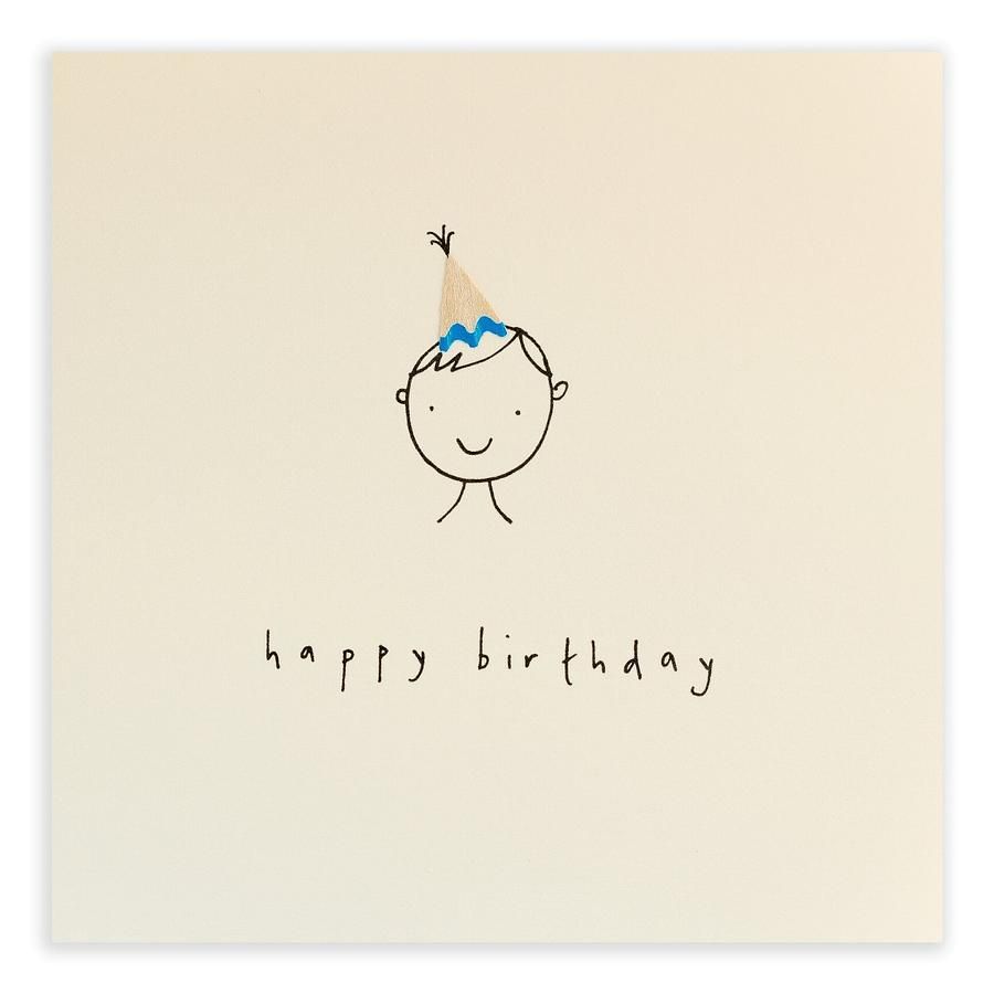 英國 Pencil Shavings 生日卡/ Hat Boy