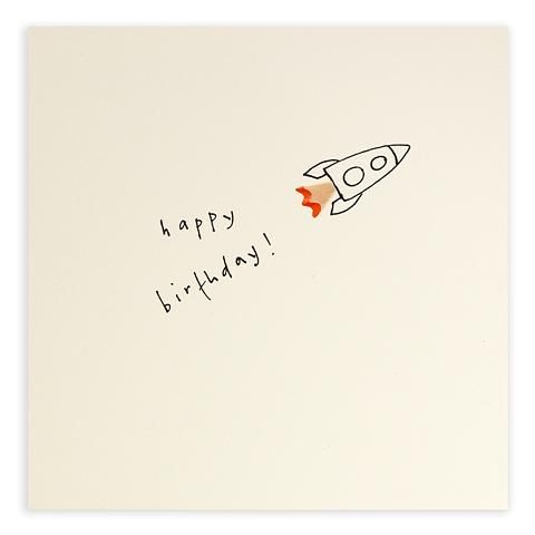 英國 Pencil Shavings 生日卡/ Rocket