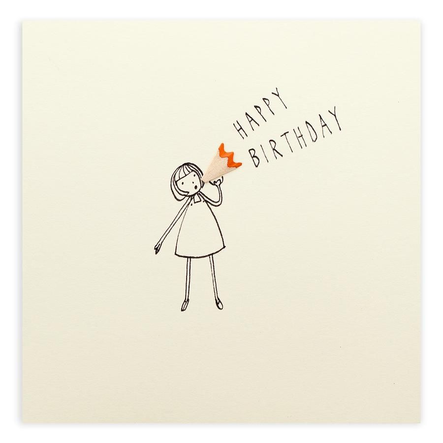 英國 Pencil Shavings 生日卡/ Loud Hailer